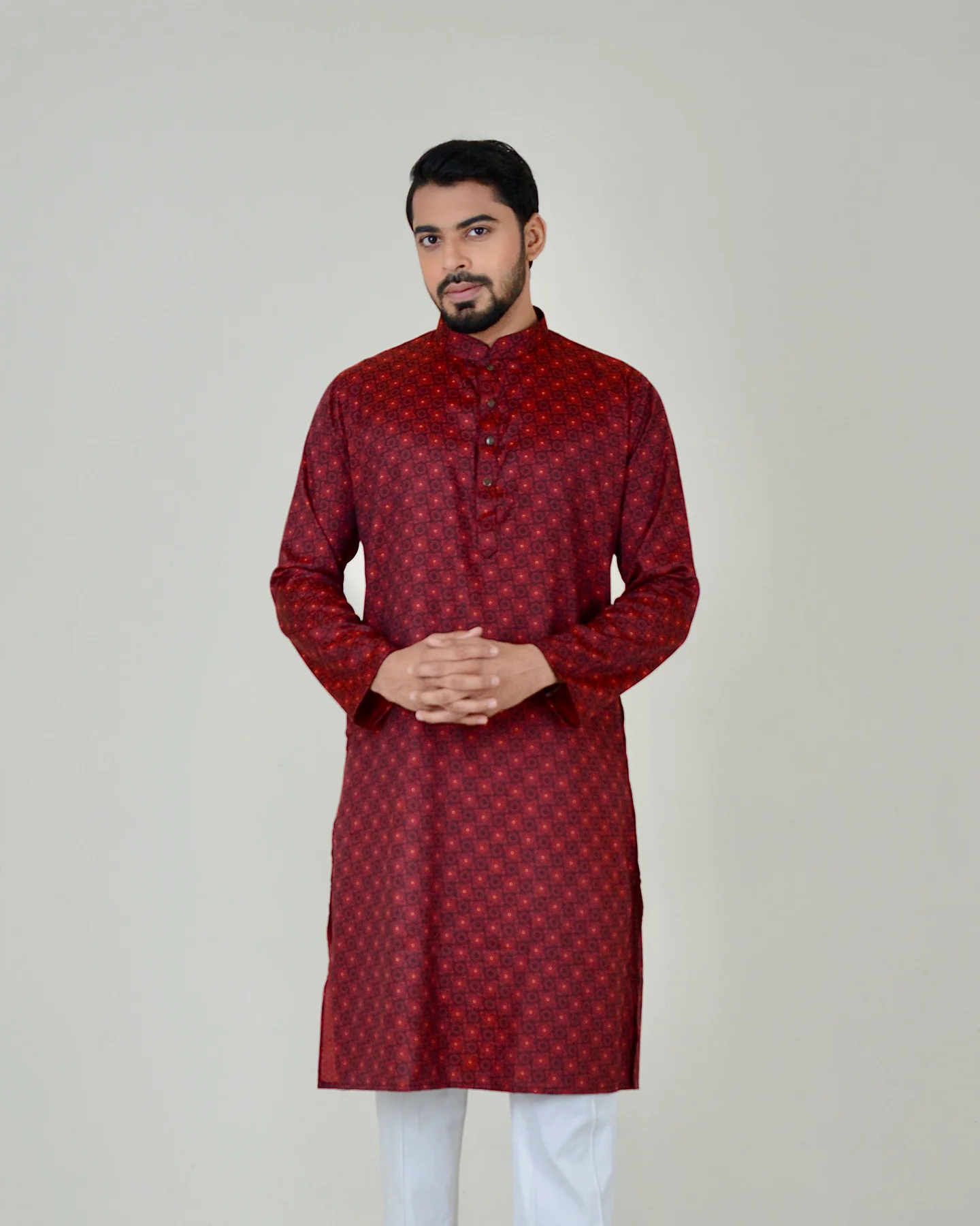 Printed Panjabi-Multi color