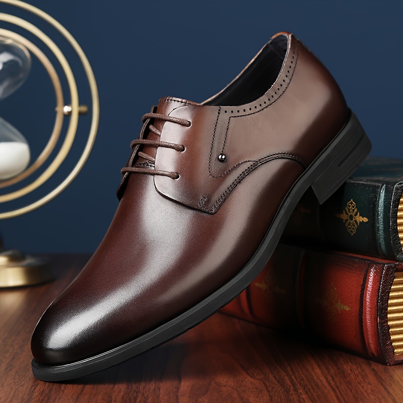 1 Pair of Double-headed Layered Cowhide Genuine Leather Professional Elite Commuting Essential.